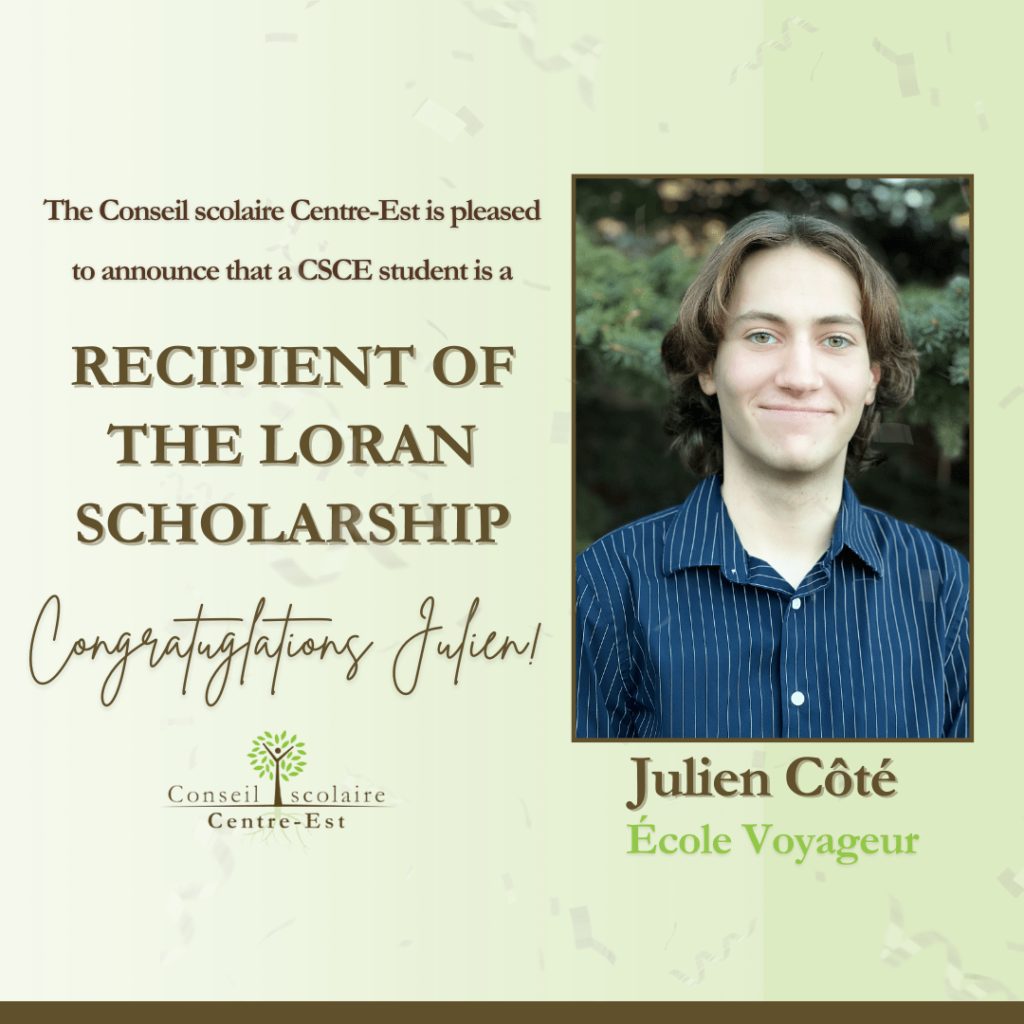 Announcement: CSCE Student is Recipient of the Loran Scholarship