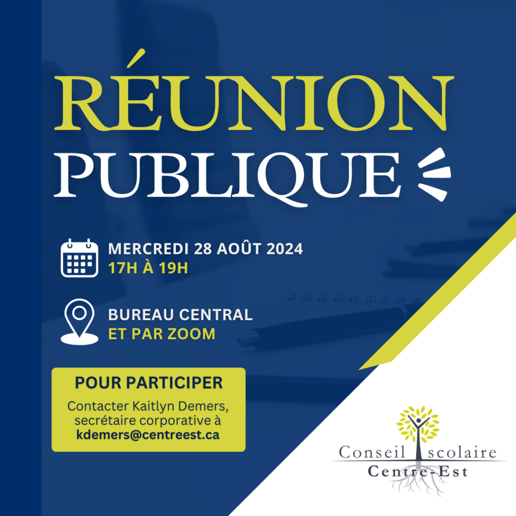 INVITATION - RÉUNION PUBLIQUE - 28 AOÛT 2024