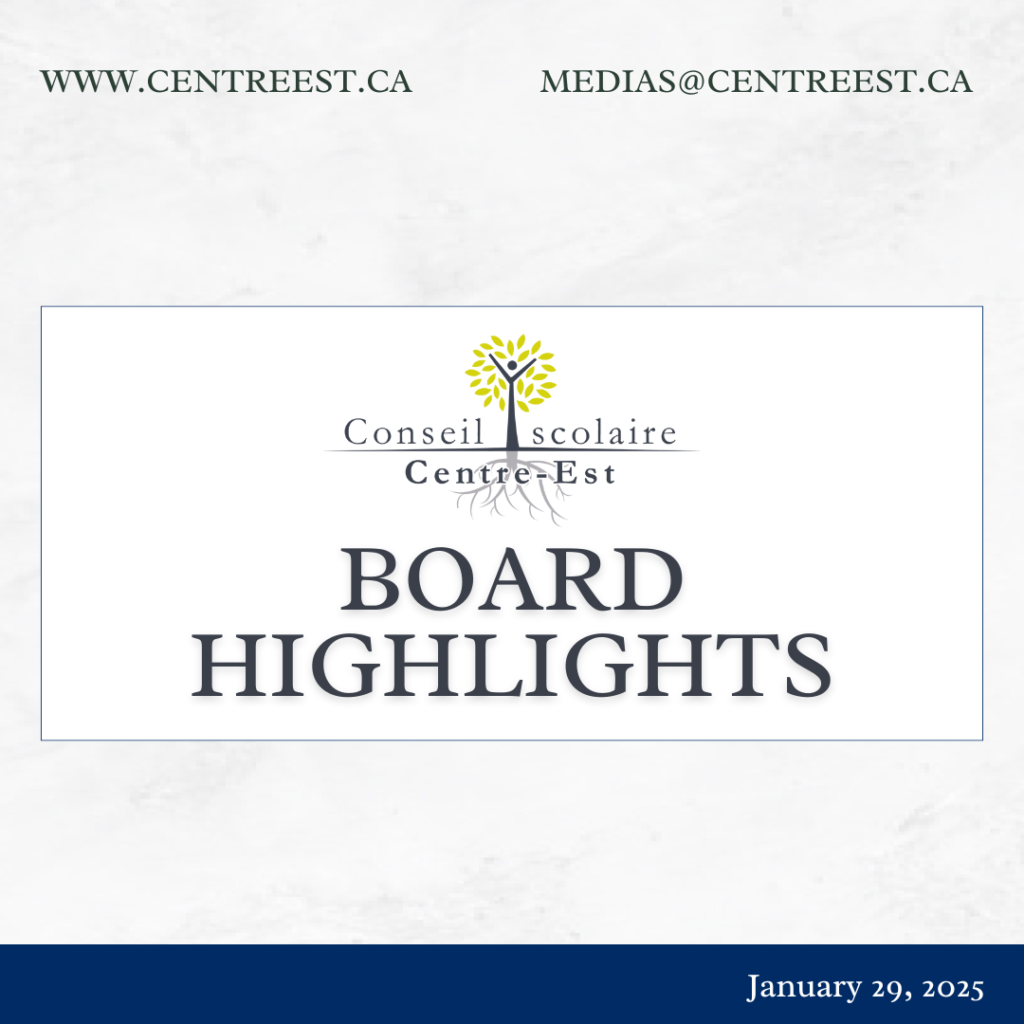 BOARD HIGHLIGHTS - JANUARY 29, 2025