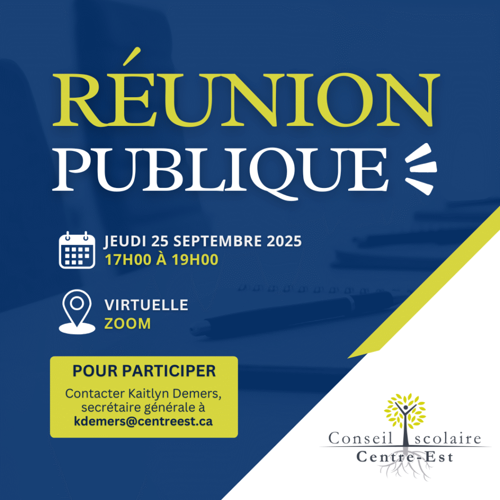 INVITATION - RÉUNION PUBLIQUE - 25 SEPTEMBRE 2025