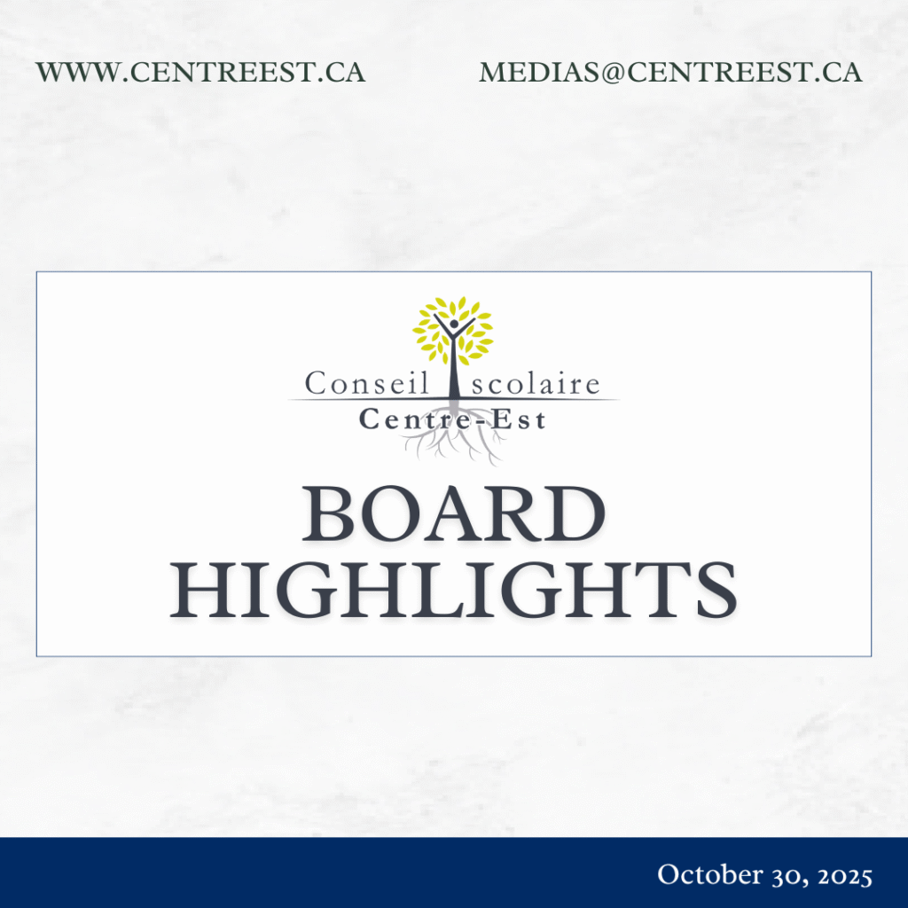 BOARD HIGHLIGHTS - CSCE ORGANIZATIONAL MEETING – October 30, 2025